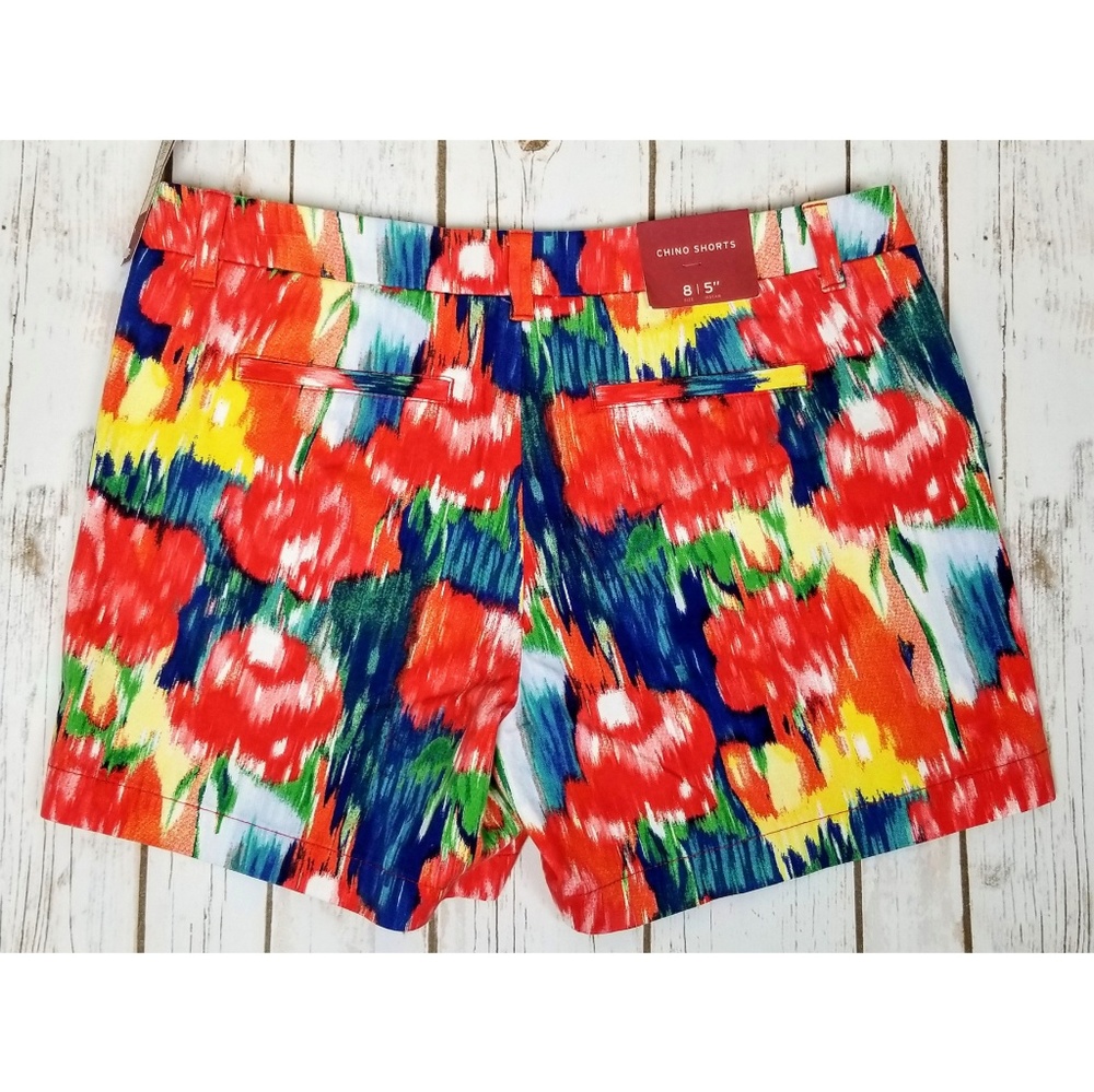 Womens Multi Color Bermuda Shorts NWT
